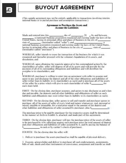 Lease Buyout Agreement Template BETTER 