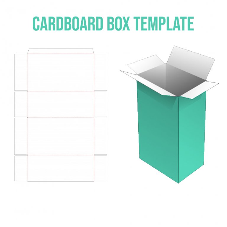 10+ Printable Cardboard Box in psd room