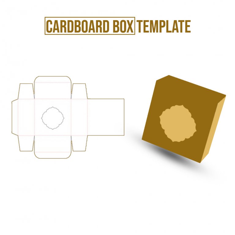 10+ Printable Cardboard Box in psd room