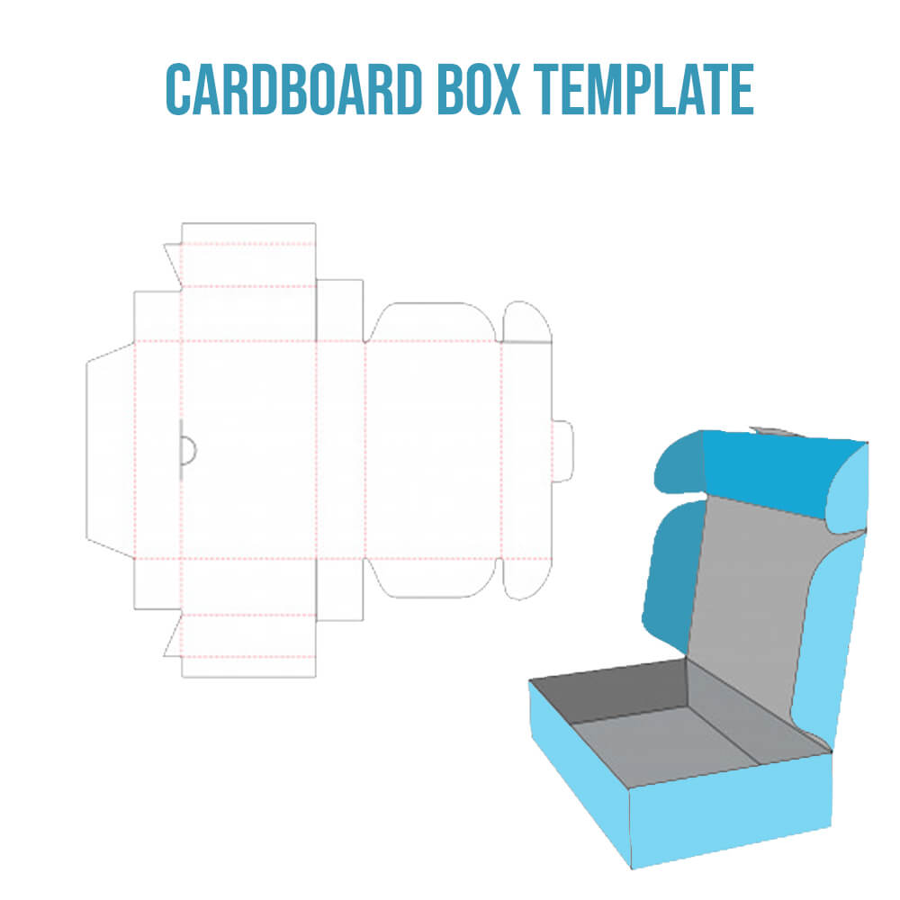 10+ Printable Cardboard Box in psd room