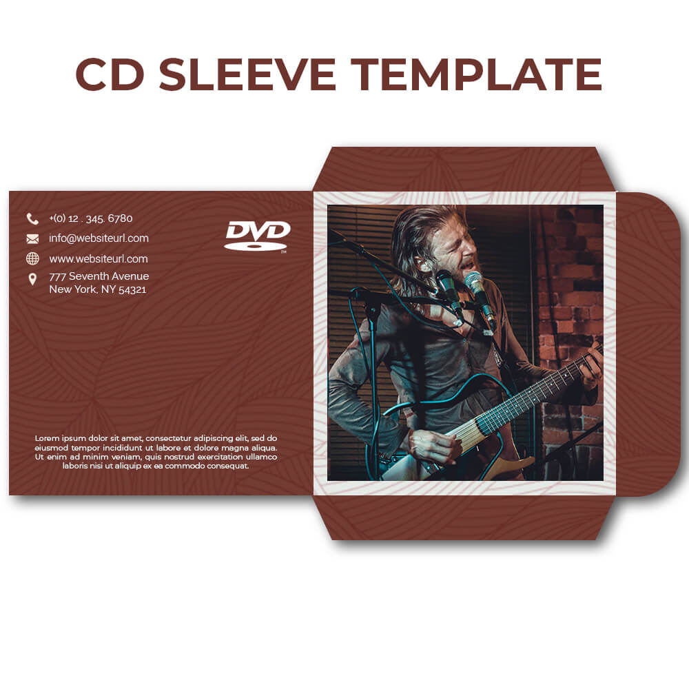 5+ Printable CD Sleeve customizable psd template room