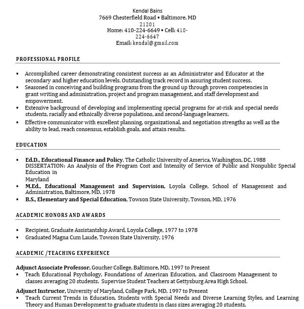 10+ Teaching Curriculum Vitae Template | room surf.com