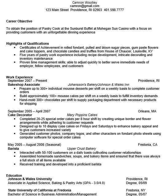 College Resume PDF Template