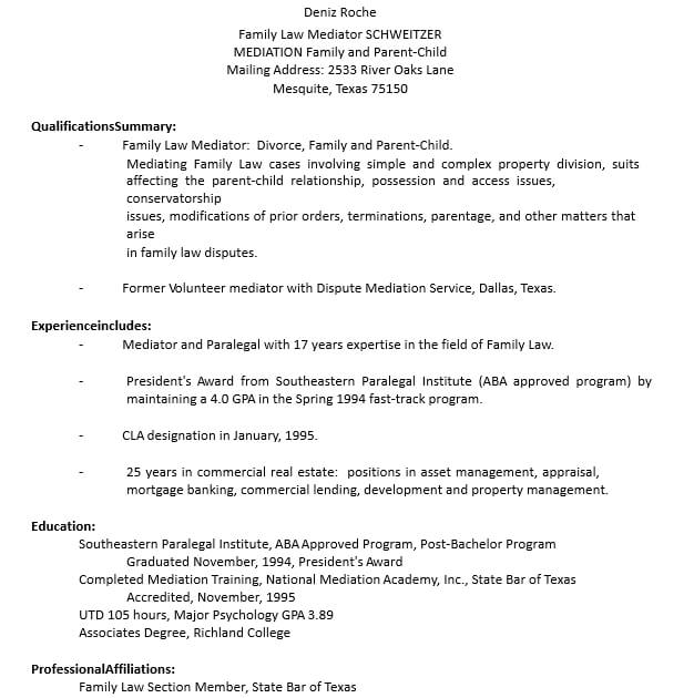 Download Professional Paralegal Resume