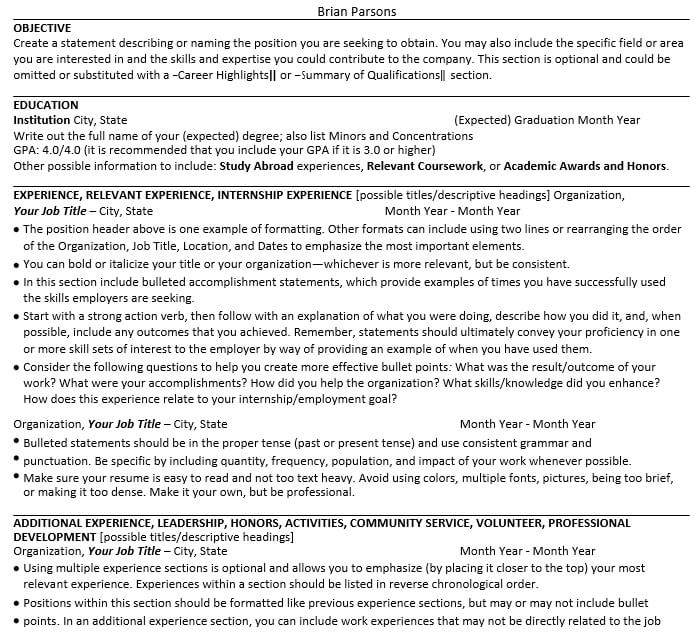 Entry Level Computer Science Resume in PDF