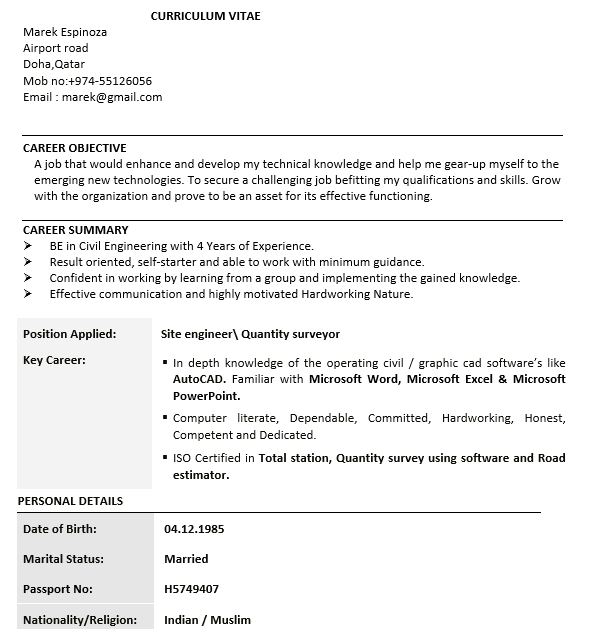 Autocad Drafter Resume Template