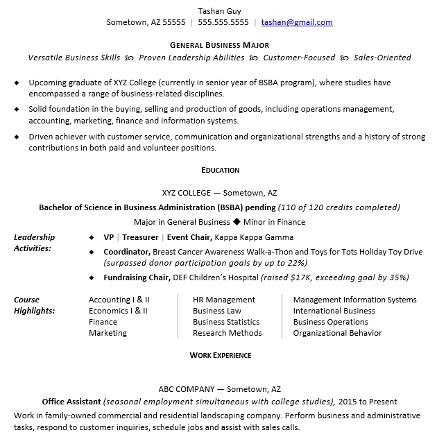 College Student Education Resume6