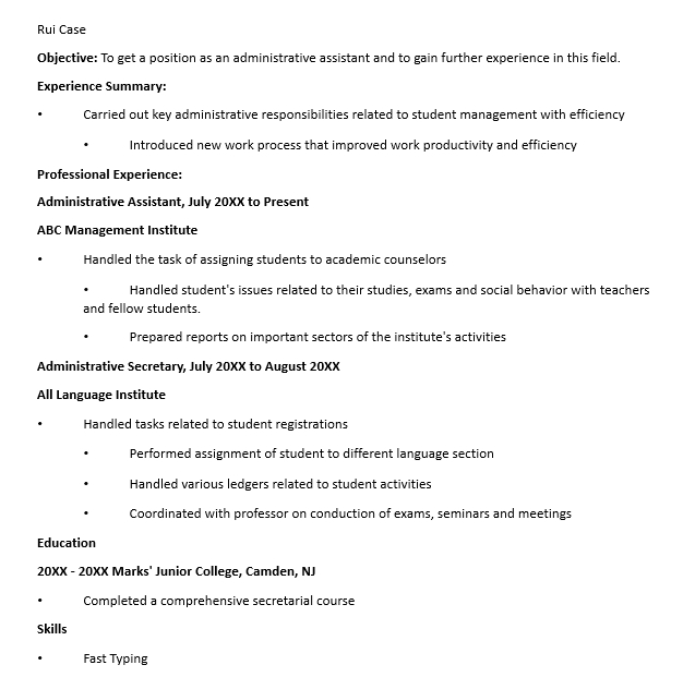 Education Administrative Assistant Resume.DOC