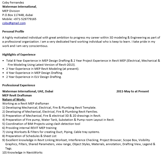 Electrical Drafter Resume