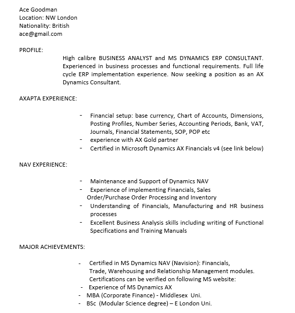 Leasing Consultant Resume Free Word Template