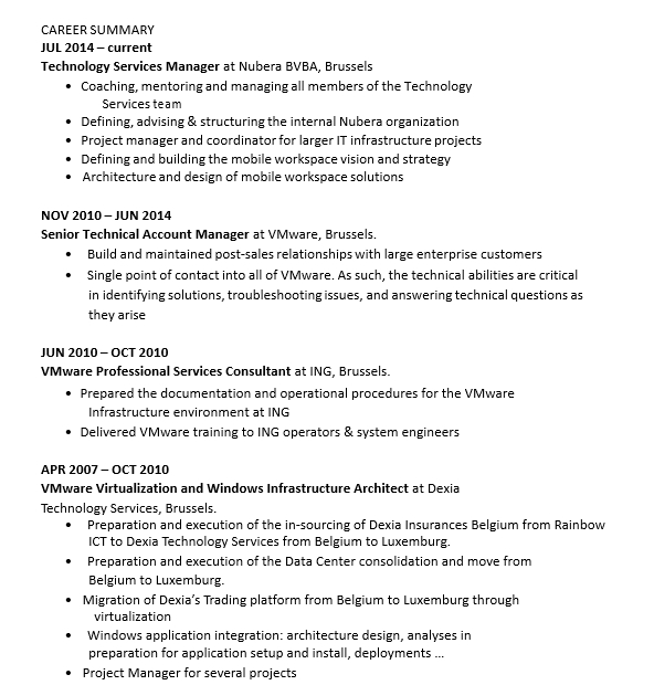Technical Account Manager Resume