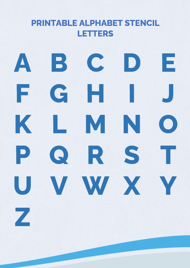 Printable Alphabet Stencil Letters