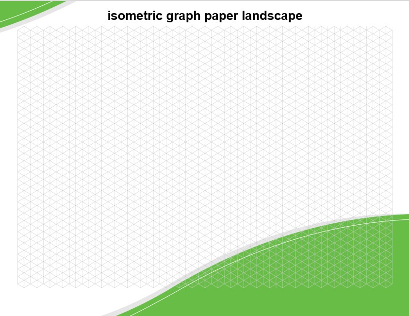 isometric graph paper landscape