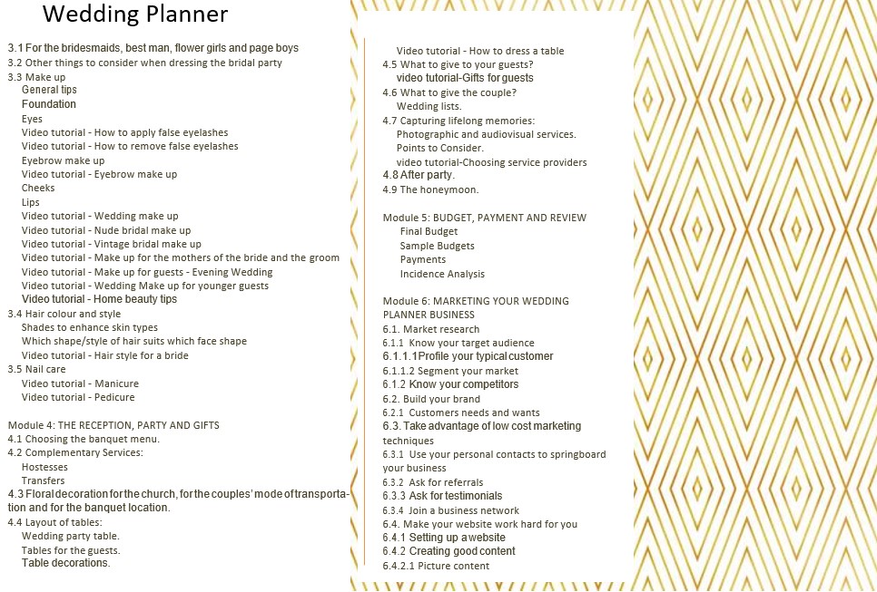 Colorful Wedding Planner Template