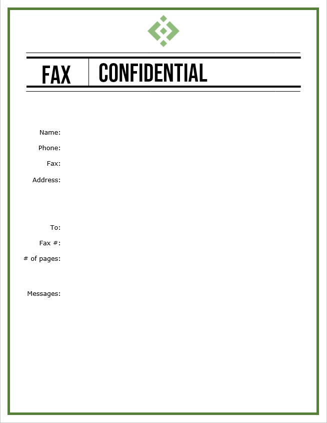Editable fax cover letter