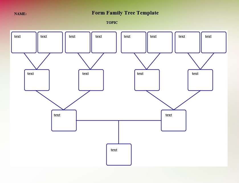 Form Family Tree Template