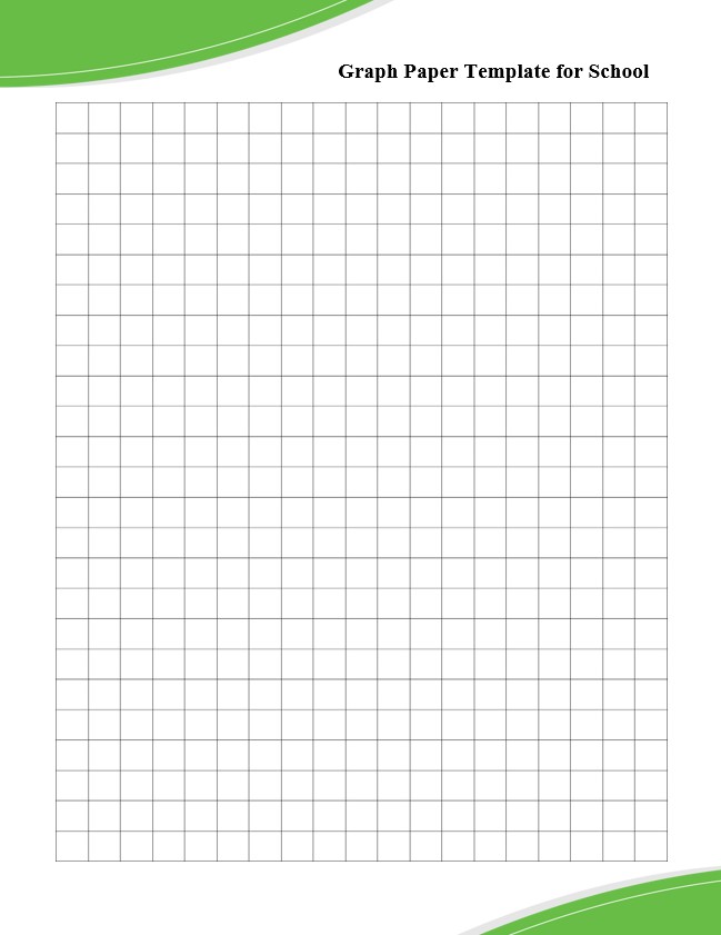 Graph Paper Template for School