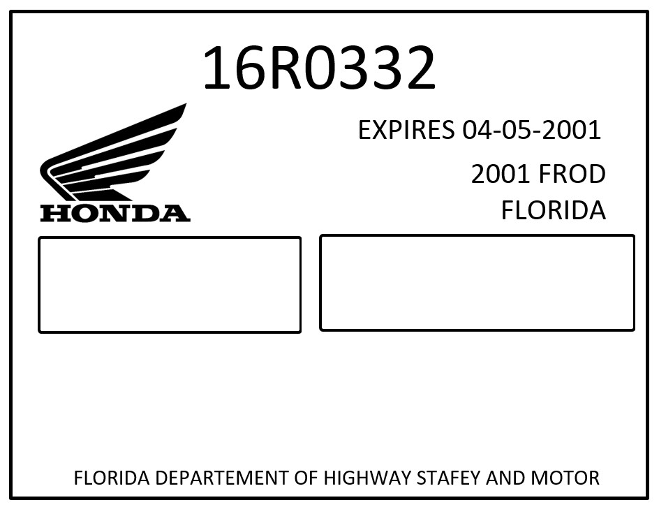 Pattern License Plate Template
