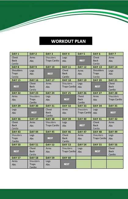 Sample Workout Plan Template