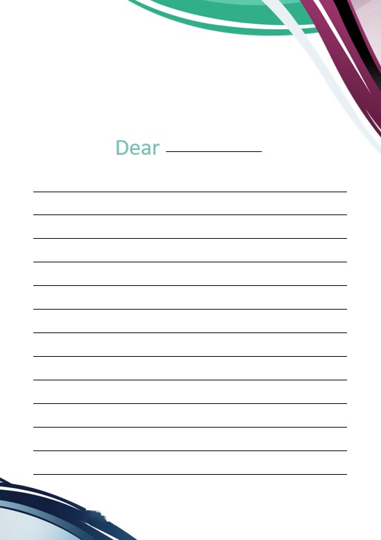 Simple lined paper template