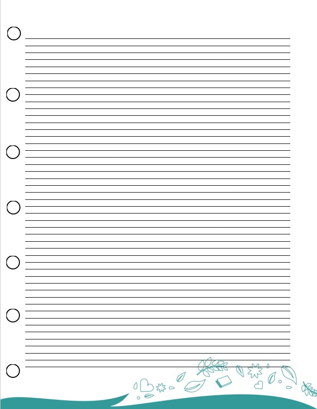 blank printable notebook paper