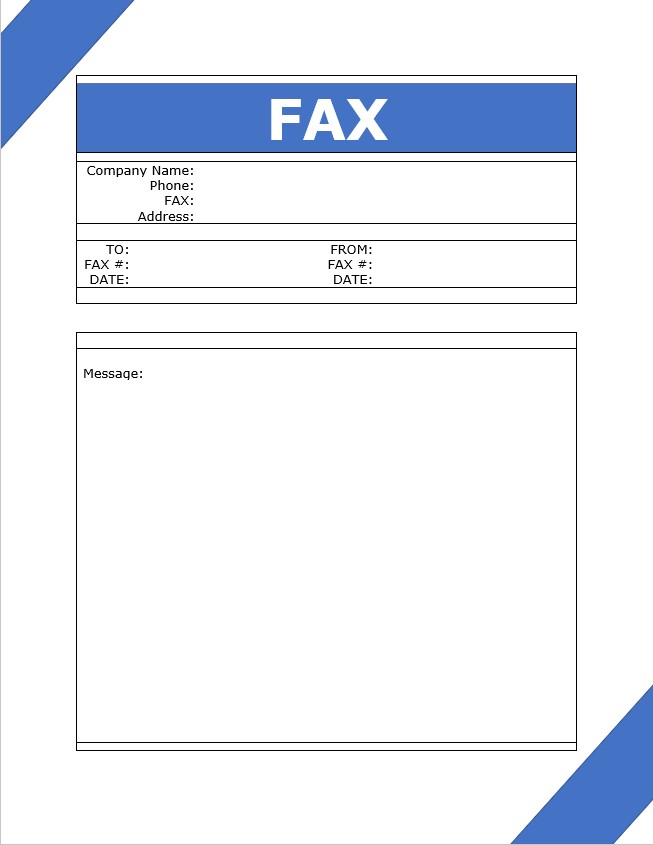 business fax letter