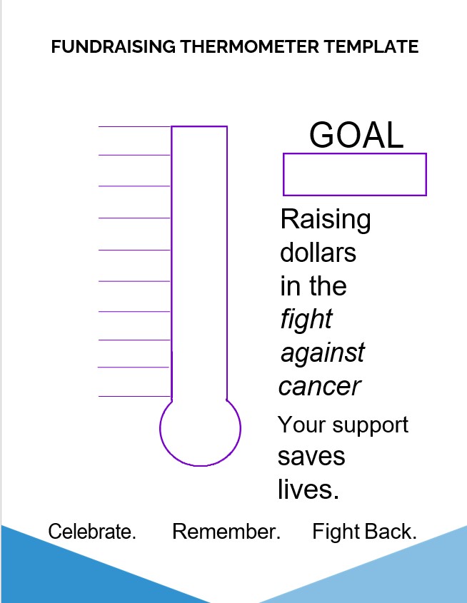 fundraising thermometer template