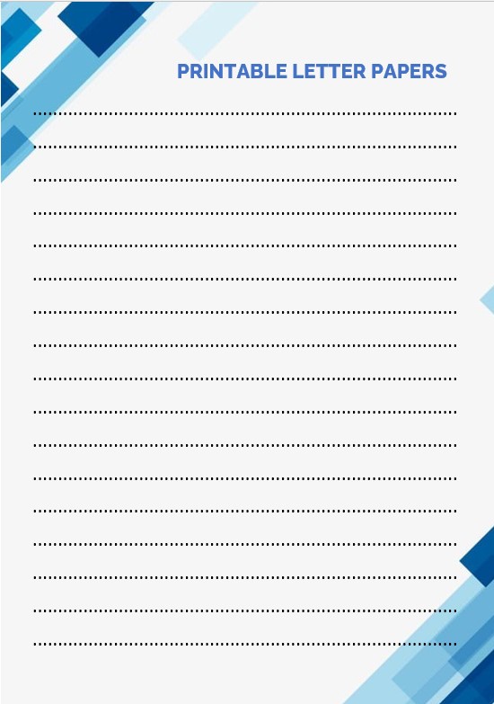letter papers Printable