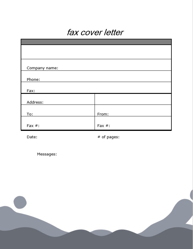 10 Template Fax Cover Letters Printable That You Can Use Room 