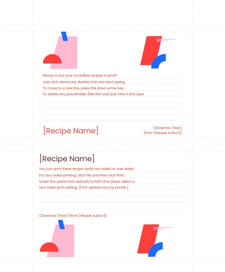 recipe card template