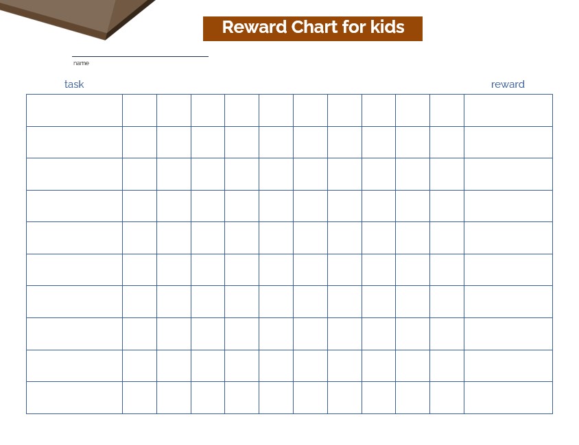 Fun reward chart Template
