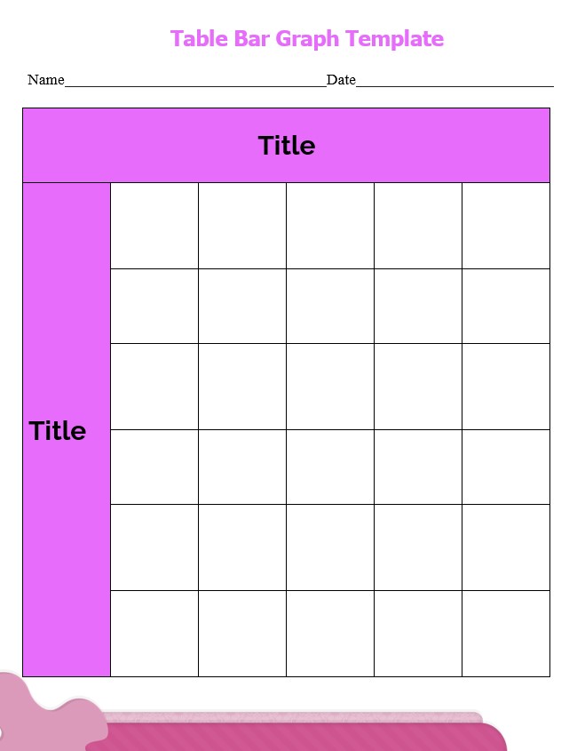 Table Bar Graph Template