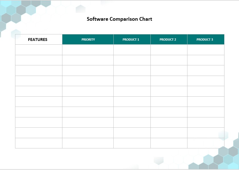 Software Comparison Chart