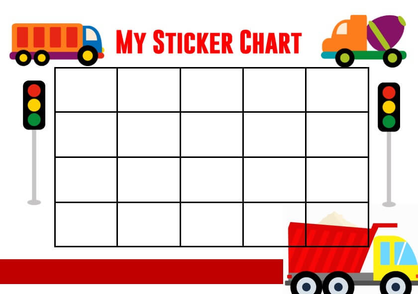 truck sticker chart Template