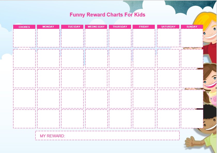 funny reward charts for kids
