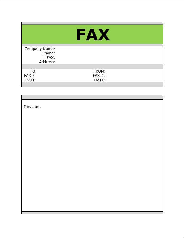 business fax letter