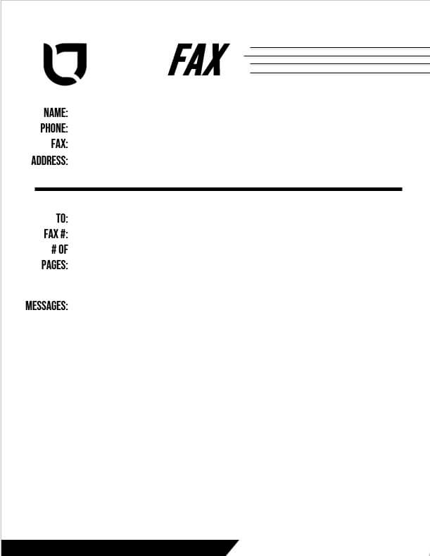simple fax cover letter