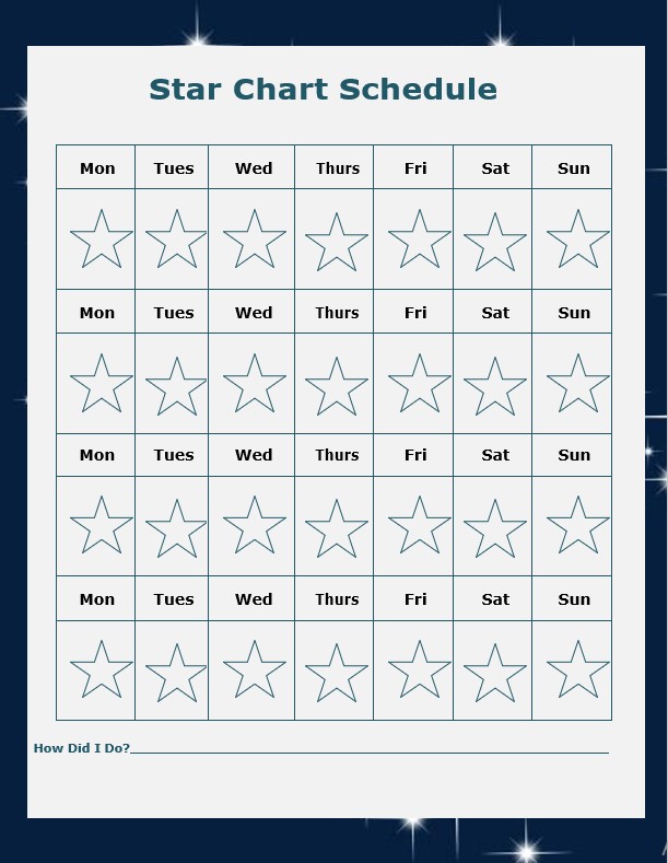 star chart schedule