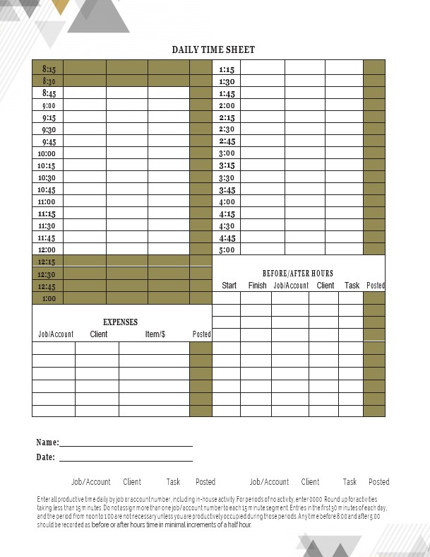 Free Printable Monthly Timesheet Template | room surf.com