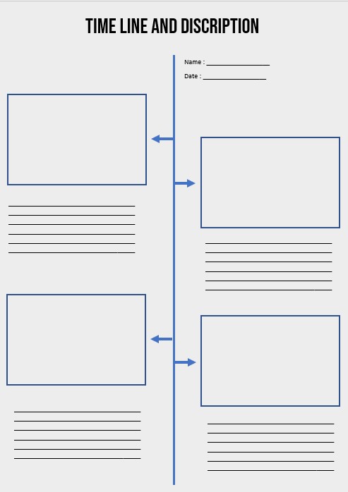 timeline and Discription template