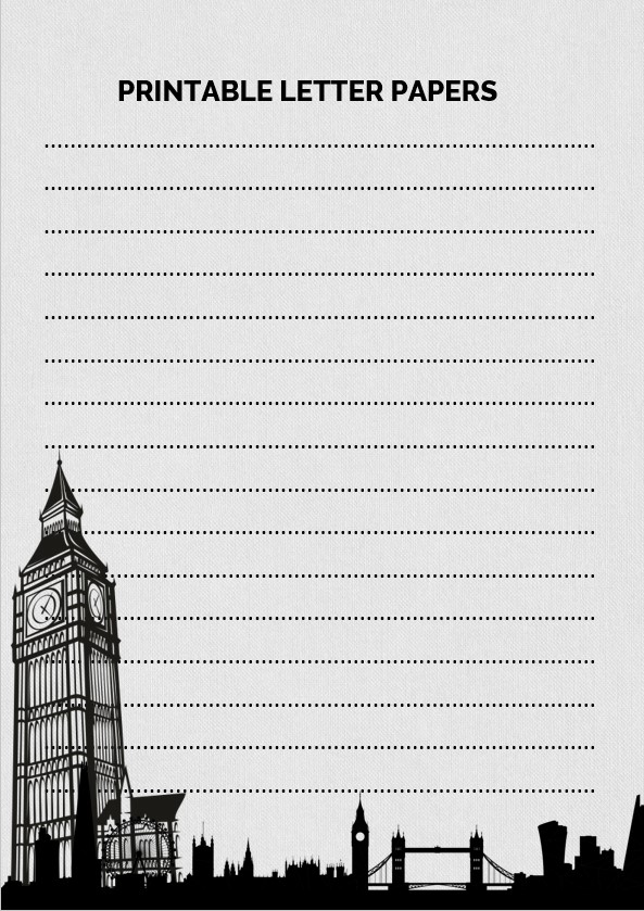 London letter papers Printable
