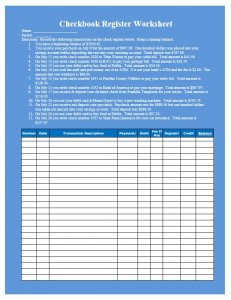 Free Printable Check Register With Running Balance | room surf.com