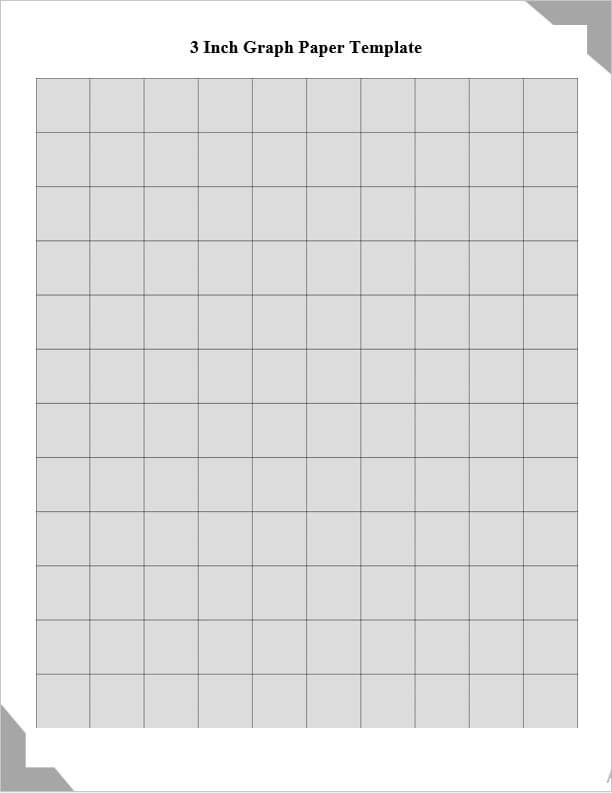3 Inch Graph Paper Template