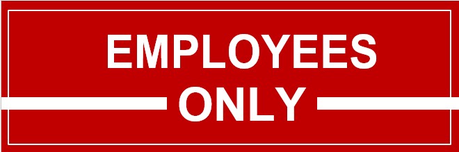 Template Employees Only Sign In