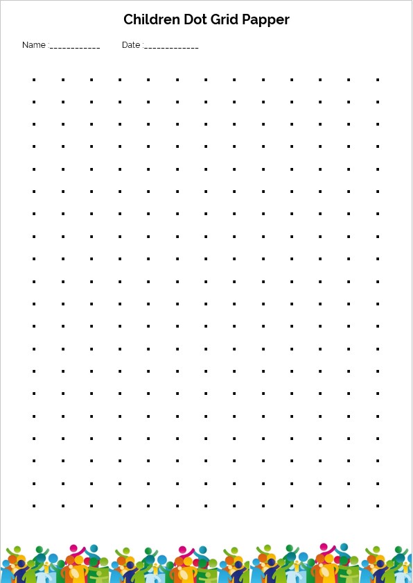 children dot grid paper