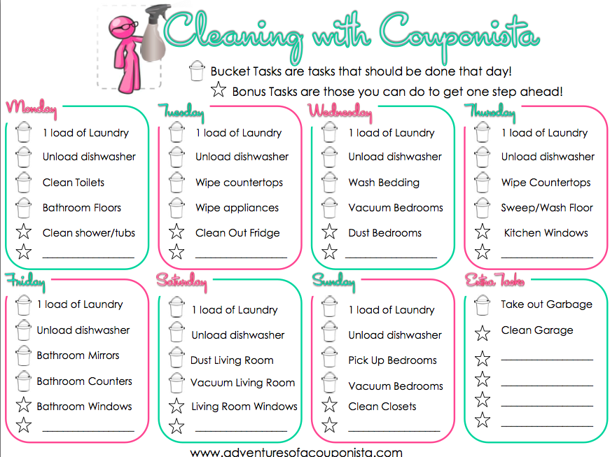 Get your Home in Order with this FREE Printable Chore Chart for MOMS!