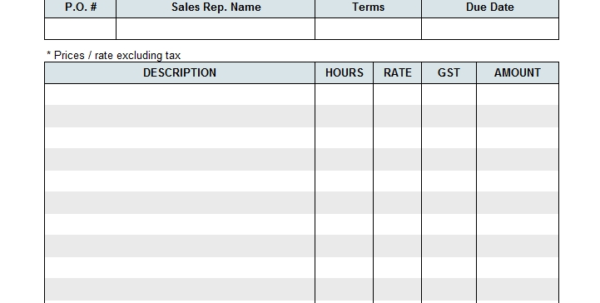 Billing Statement Template