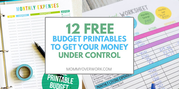 free printable budget worksheets free budget printables featured