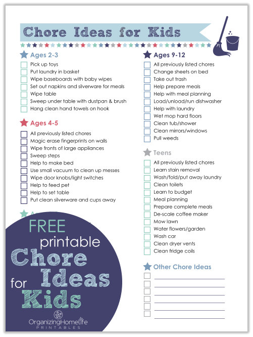 free printable chore chart ideas free printable chore chart ideas