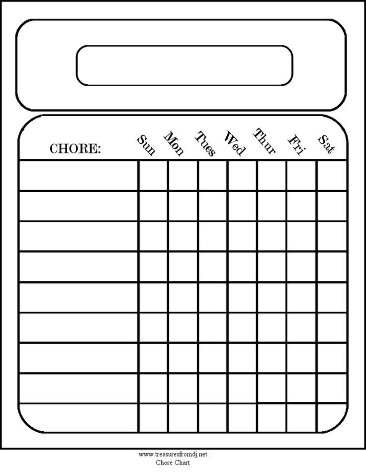 free printable chore chart templates 6174668107e1fa00097d13793fb20f60